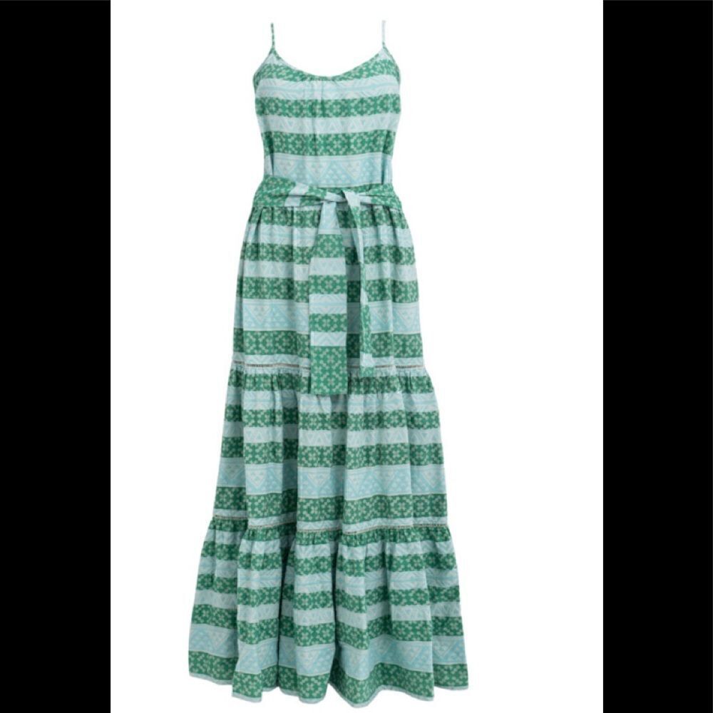 NWT devotion twins long zakar mint green chara dress O/S